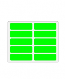 Self Adhesive Label 25mm X 85mm [Green]
